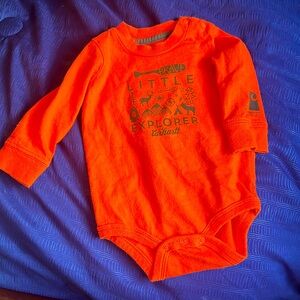 Carhartt 6 month baby snap onesie - explorer